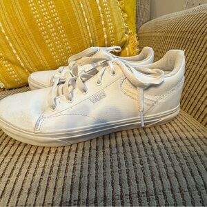 Vans Classic White Lace-Up Sneakers